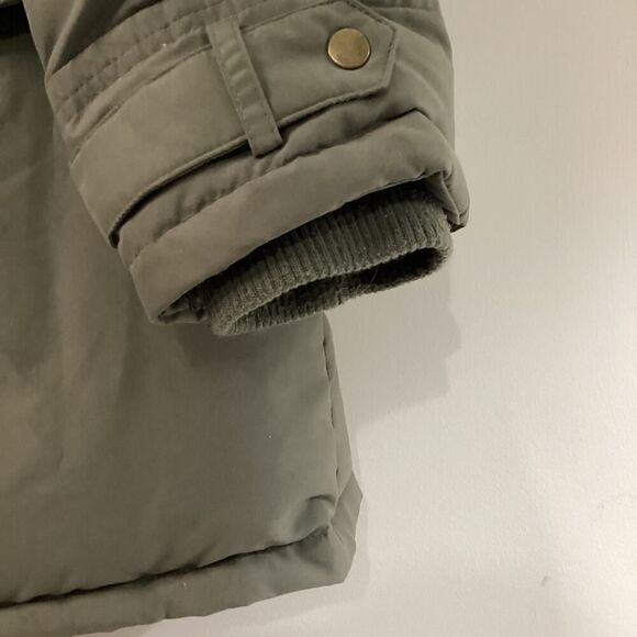 Woman Within Down Filled Hooded Olive Green Womens Parka Size 1X - Picture 5 of 10